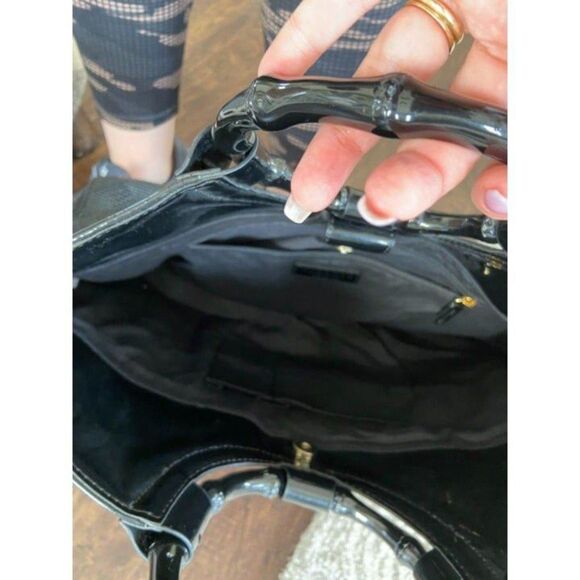 Talbots Black Woven Summer/Spring Purse - Picture 6 of 10